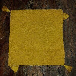 Opalhouse Jungalow Gold Textured Tufted Diamond Toss Pillow Cover 18"